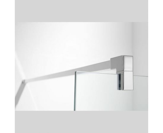 Душевая перегодка Aquatek AQ NAR 6310-90 Walk in с держателем, 900x2000 мм, профиль хром, прозрачное стекло 00000124170 – изображение 2