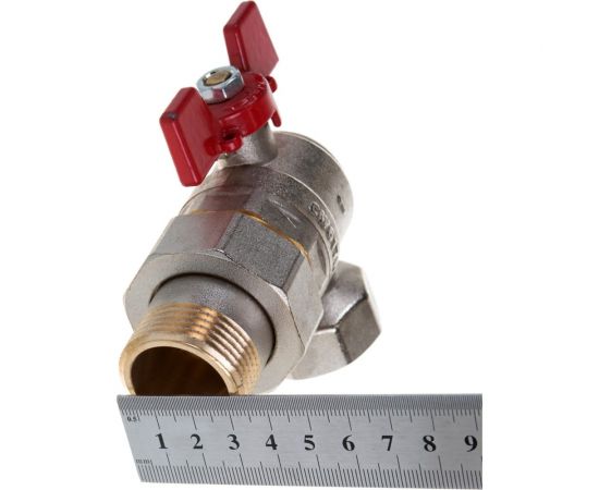 Шаровой кран угловой с американкой ROMMER 1"", ВН/НР, RBV-0006-0610225, RG008UB5BOHQSP – изображение 2