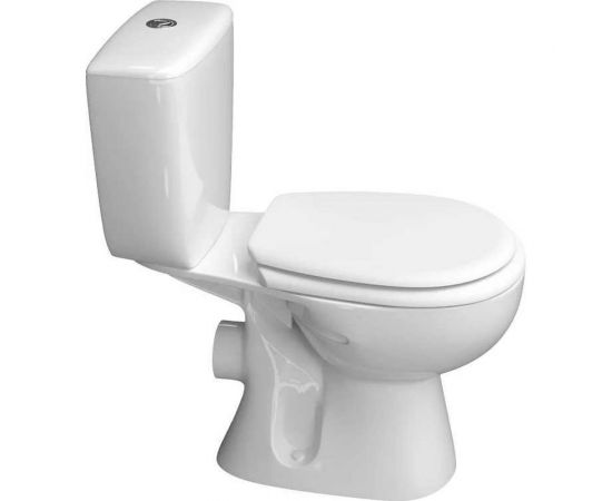 Унитаз-компакт KERAMIN ПОЗИТАНО горизонтальный выпуск, 2 режима, сиденье ПП 462172 – изображение 2