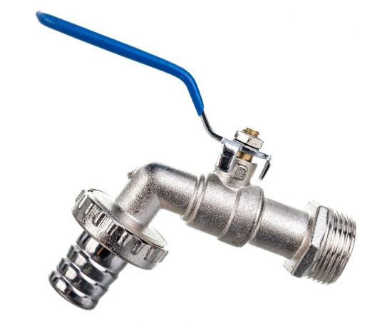 Шаровой кран AQUALINK водоразборный, под шланг, 3/4 Wh ручка ECO 3966 – изображение 2