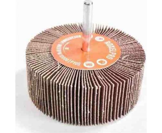 Щетка лепестковая абразивная ROXTOP на шпинделе (30х20х6 мм; Р40) RoxelPro 133323 – изображение 2