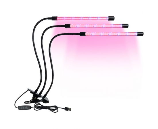 Светодиодный светильник для растений FERON 6W, алюминий, пластик IP40, DE7000, 41902 – изображение 2