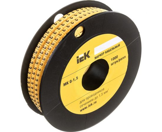 Маркировочное кольцо IEK 0-1.5мм, 3, МК, 1000шт/ролл UMK00-3 – изображение 2