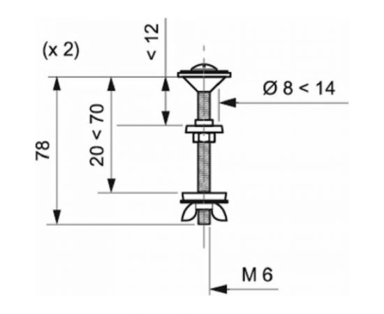 Набор крепежных болтов для унитаза Wirquin 10717334 – изображение 2