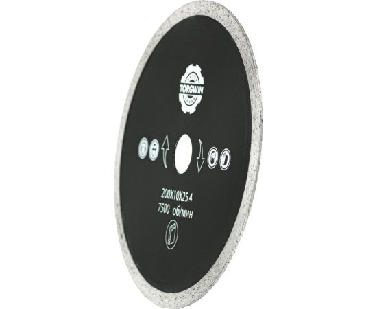Диск алмазный сплошной для керамогранита TGS 200х1.7/2.2х10х25.4 мм TORGWIN S62011 – изображение 2