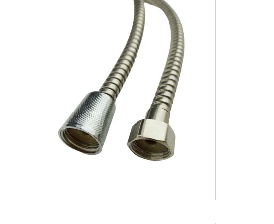 Шланг для душа GRIALE 150 см растягивающийся, из нержавеющей стали, импорт-импорт 1/2"" внутренняя резьба A00-15эконом – изображение 2