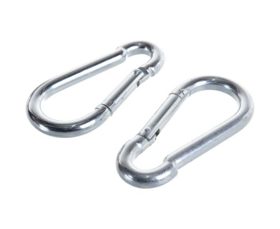 Усиленный карабин Стройбат DIN 5299C 10мм белый цинк 5 шт 308600 – изображение 2