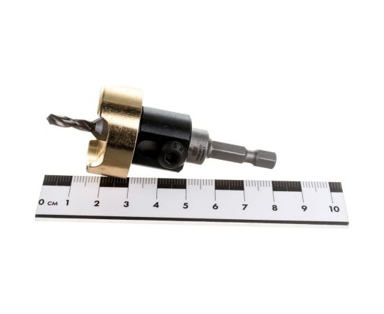 Зенковка оправка коническая со сверлом (4 мм, хвостовик HEX1/4) с ограничителем WPW ABB4004SC – изображение 3