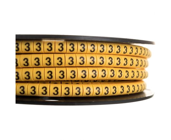 Маркировочное кольцо IEK 0-1.5мм, 3, МК, 1000шт/ролл UMK00-3 – изображение 3