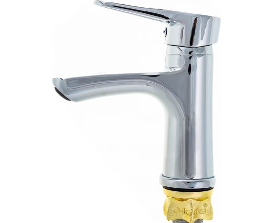 Монолитный смеситель для раковины умывальника G-lauf, хром NUD1-A045 – изображение 3