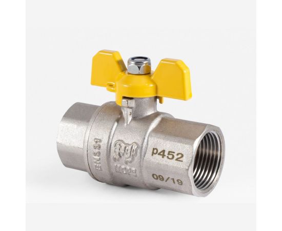 Шаровой кран для газа PROFACTOR PF GAS ручка бабочка, в/в 1 дюйм PF GBV 335 – изображение 3