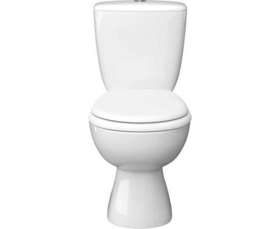 Унитаз-компакт KERAMIN ПОЗИТАНО горизонтальный выпуск, 2 режима, сиденье ПП 462172 – изображение 3