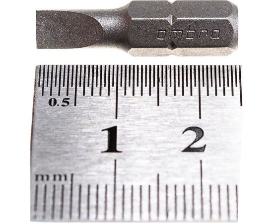Вставка-бита 1/4""DR шлицевая, SL5, 25 мм Ombra 514550 – изображение 4