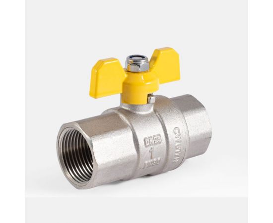 Шаровой кран для газа PROFACTOR PF GAS ручка бабочка, в/в 1 дюйм PF GBV 335 – изображение 4