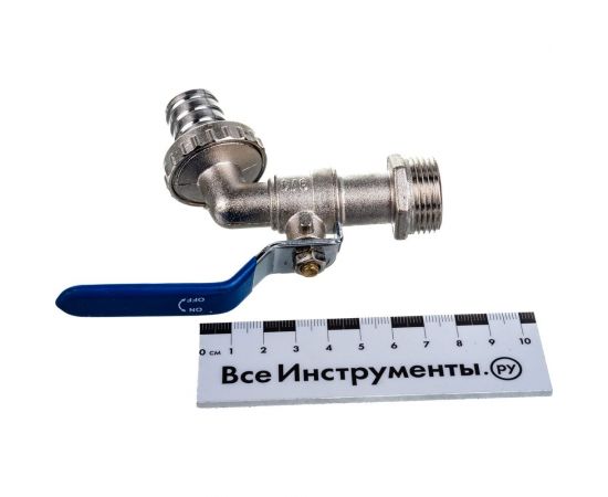 Шаровой кран AQUALINK водоразборный, под шланг, 3/4 Wh ручка ECO 3966 – изображение 4