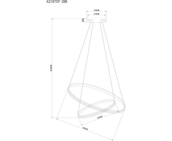 Подвесной светильник ARTE LAMP A2197SP-2BK – изображение 5