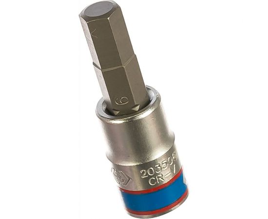 Торцевая насадка (бита) 1/4"", HEX, 6мм, 37мм KING TONY 203506 