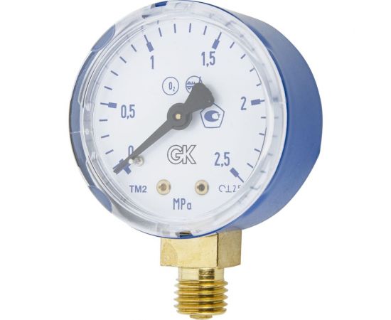 Манометр кислородный 2.5 МПа, диаметр 50 мм KRASS 2190106 