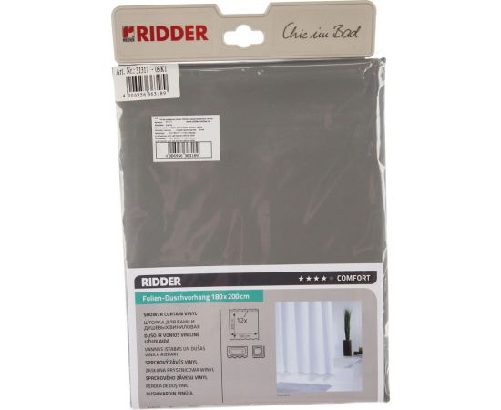 Штора для ванных комнат RIDDER Standard серый/серебряный 31317 
