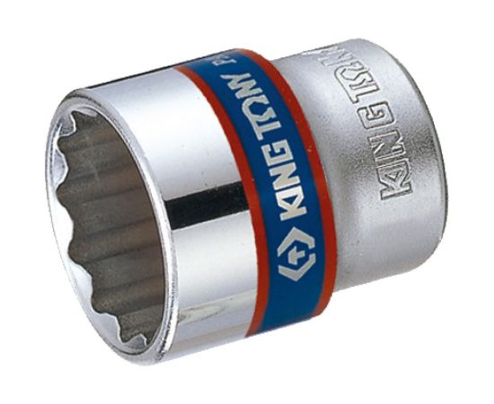 Торцевая стандартная двенадцатигранная головка 3/8"", 19мм KING TONY 333019M 