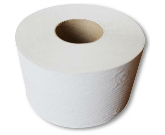 Туалетная бумага для диспенсера ООО Комус Бумага 1 слой, серый, 200 м, 12 рулонов в упаковке 200N1 1023405 