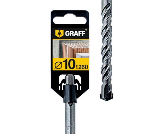 Бур по бетону (10х200х260 мм; SDS-plus) GRAFF GSPD10260 
