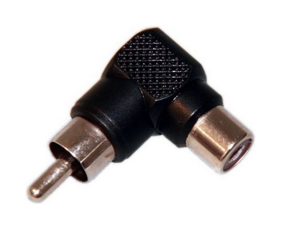 Переход RCA штекер - RCA гнездо угловой Pro Legend пластик, PL2284 