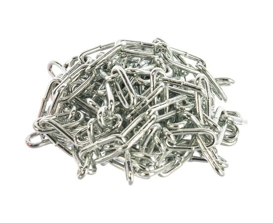 Оцинкованная цепь Стройбат DIN 766 короткое звено 3 мм 3 м 2519322-1 / 261670 