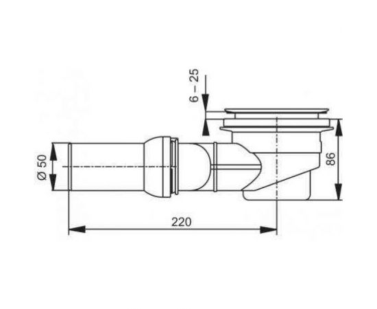 Сливной гарнитур GROHE горизонтальный, для душевых поддонов 49534000 – изображение 2