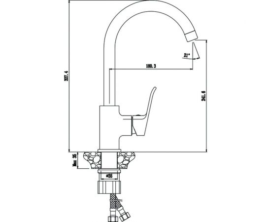 Смеситель для кухни OLIVES PLAZA 16430PL – изображение 2