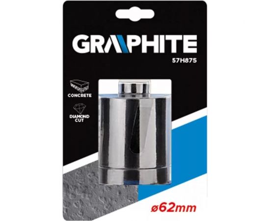 Корончатое сверло 62x8x75 мм GRAPHITE 57H875 – изображение 2