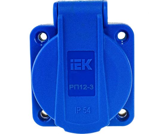 Панельная розетка IEK MAGNUM SCHUKO РП12-3, IP54, синий PSN71-016-3-2-54-K07 – изображение 2