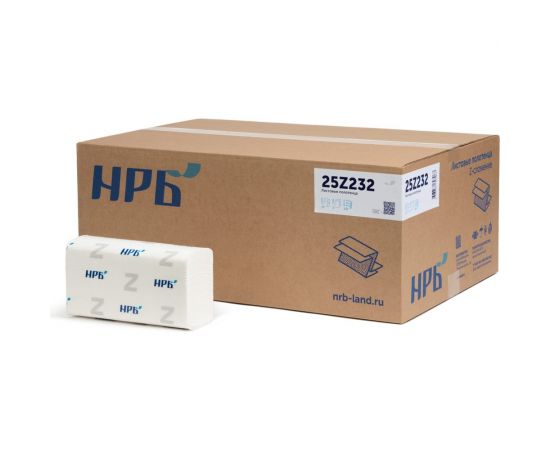 Листовые полотенца НРБ Z, 150 листов, двухслойные, 18 гр NRB-25Z232 – изображение 3