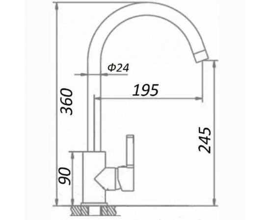 Смеситель для кухни WISENT песочный 4998-3-21 – изображение 3