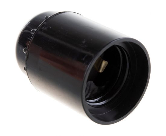 Патрон ЭРА Е27, подвесной, бакелит, черный Б0044085 – изображение 3