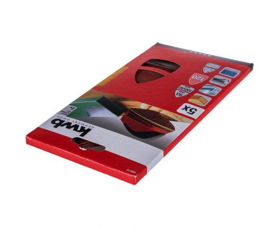 Шлифлист для дельташлифмашины 100x62,93 мм, К 120 5 шт KWB 496112 – изображение 3