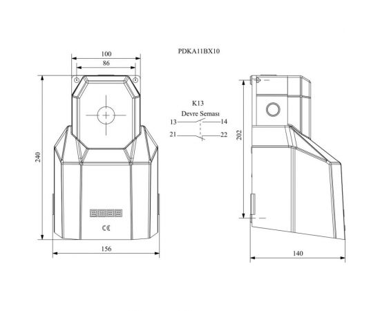 Педаль-выключатель Emas 1НО+1НЗ с возм. подкл. аксессуаров, 250 В, 4 А PDKA11BX10 – изображение 4