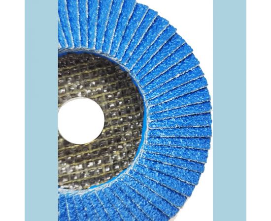 Диск лепестковый по нержавеющей стали Flap 125x22 мм, Р40 Karbosan 82330 – изображение 4