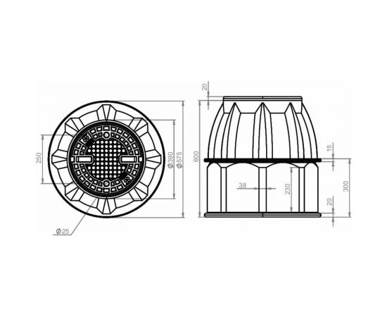 Кабельный колодец KSC ККТМ 2 Пласт Инжиниринг KSC-03-094 – изображение 5