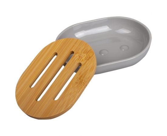 Мыльница Аквалиния Gray пластик, бамбук PS0112FA-SD – изображение 5