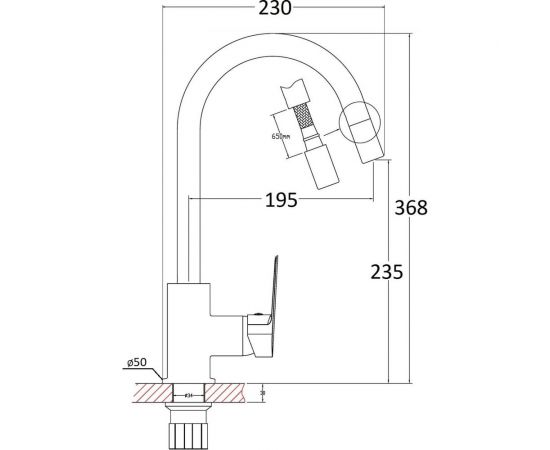Смеситель для кухни Orange Alfi M34-000cr хром – изображение 8