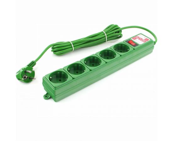 Фильтр-удлинитель Power Cube PC 3м 5р, зел. 10А/2,2кВт SPG-MXTR-13 