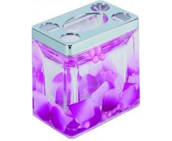 Подставка для зубных щеток Аквалиния Фиолетовые лепестки A8826_W46 