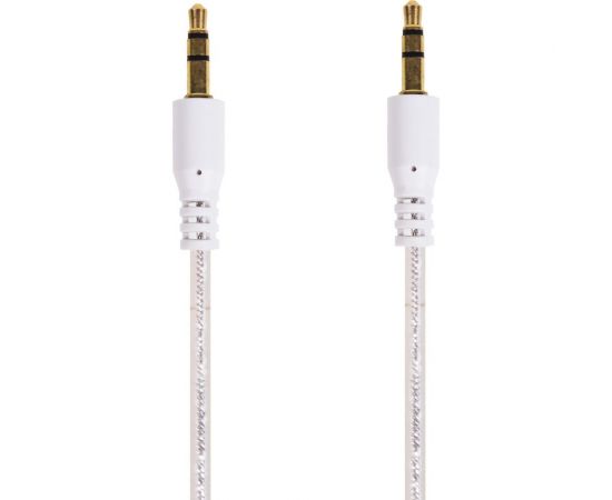 Кабель AUX аудио 3.5 мм REXANT гелевый 1 м белый 18-4083 