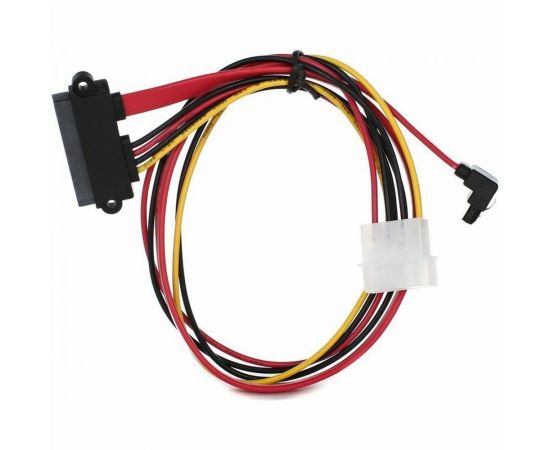 Переходник VCOM molex+SATA/SATA, 15pin+7pin, длина - 45см, питание - 15см VHC7702 