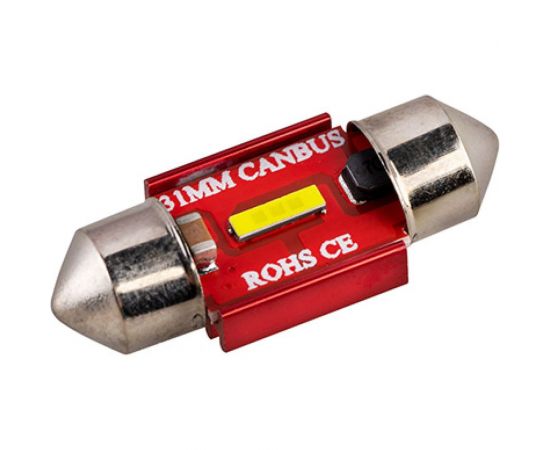 Автолампа SKYWAY диод T11(C5W) 12-24V 1SMD диод, 1-конт. 31мм S08202068 