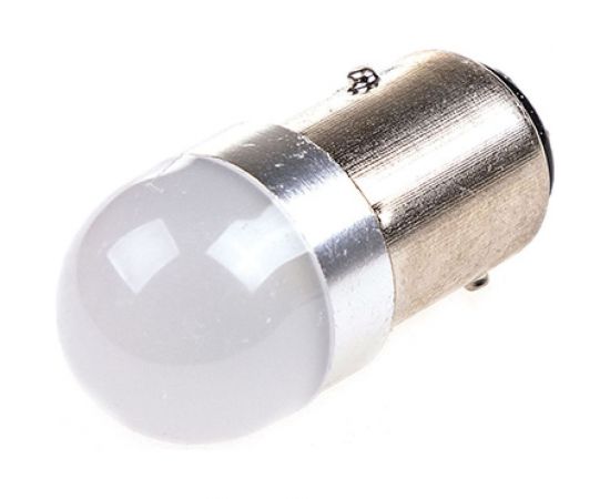 Автолампа диод S25 9V-30V 4 SMD диода BAY15d 2-контурная белая SKYWAY S08201275 