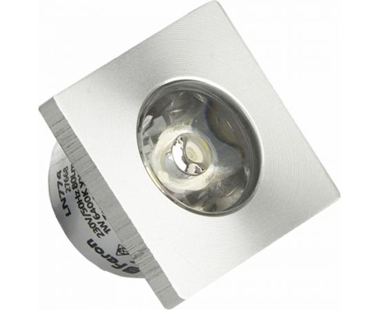 Встраиваемый светодиодный светильник FERON LN774/G774 1W 6400К серебристый 27668 
