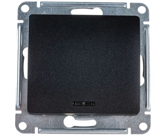 1-клавишный механизм выключателя Schneider Electric скрытой проводки Glossa 10А IP20 1а 10AX антрацит GSL000713 