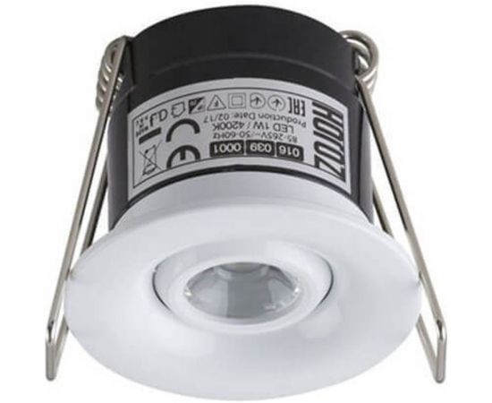 Светодиодный светильник направленного света HOROZ ELECTRIC 016-039-0001 1W, белый, 4200K, 85-265V, SILVIA HRZ00002306 